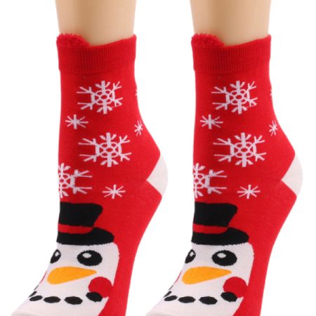 Women's Christmas Color Medium Tube Trendy Women's Socks