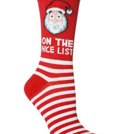 Women's Christmas Color Mid Tube Cotton Socks