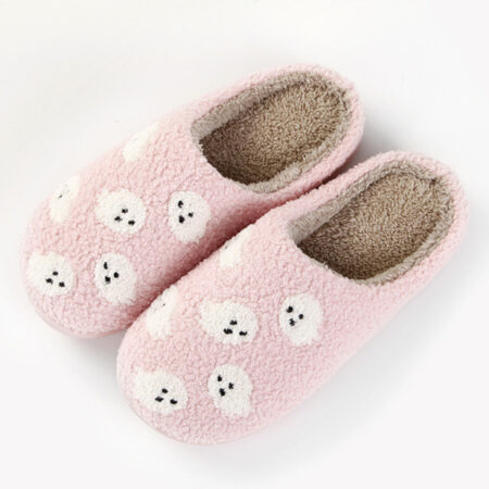 Halloween Ghost Slippers Couple Men and Women Thick-soled Soft-soled Shoes Thick Non-slip Cute Cotton Slippers